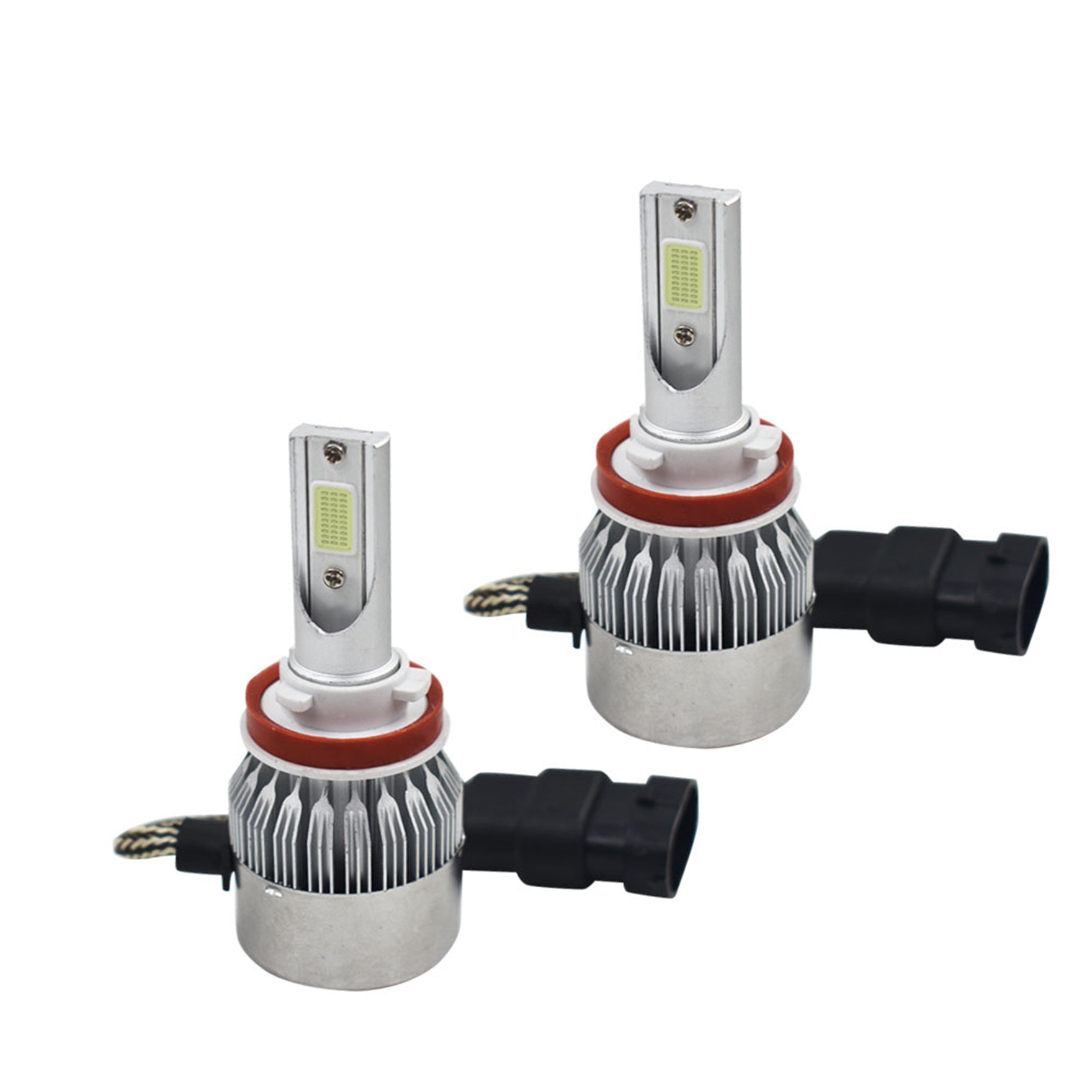 2x H8 H9 H11 H16 8000K Ice Blue  LED Headlight Bulbs Kit High Low Beam