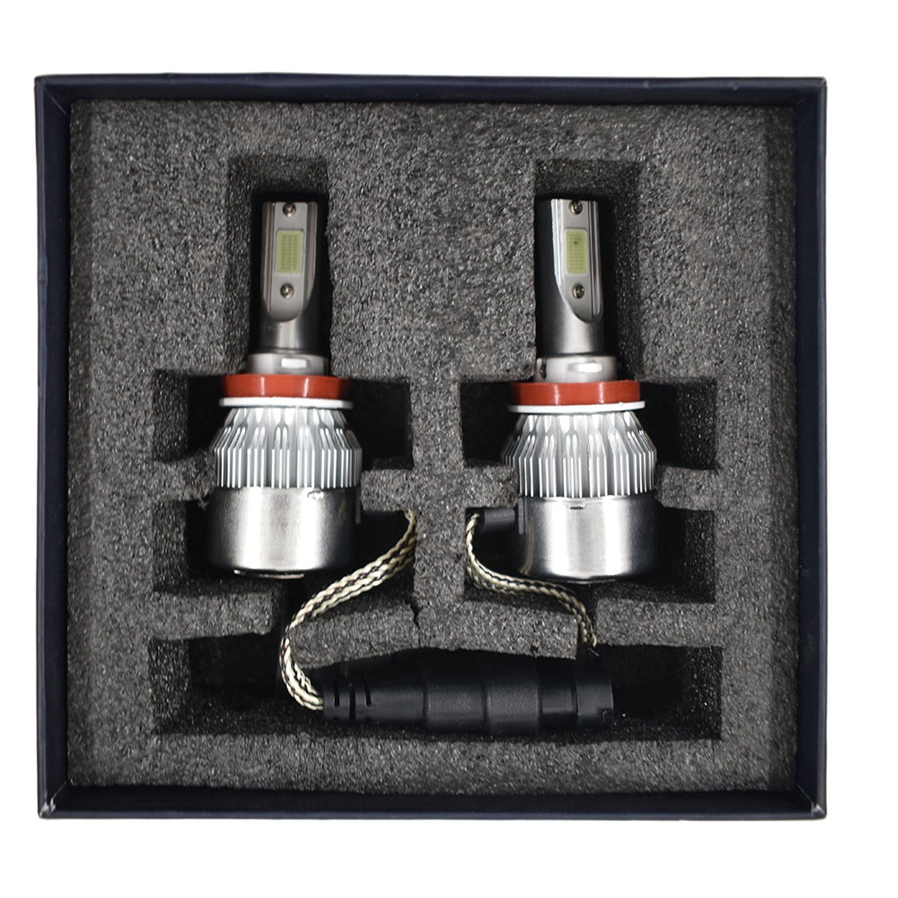 2x H8 H9 H11 H16 8000K Ice Blue  LED Headlight Bulbs Kit High Low Beam