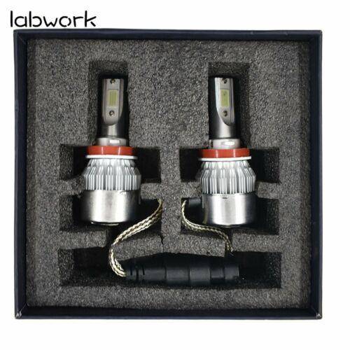 2x H8 H9 H11 H16 8000K Ice Blue  LED Headlight Bulbs Kit High Low Beam