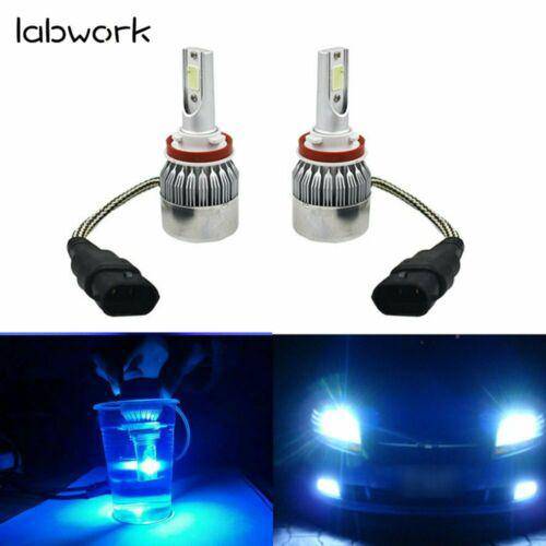 2x H8 H9 H11 H16 8000K Ice Blue  LED Headlight Bulbs Kit High Low Beam
