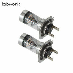 2x Purple 100W LED H7 14000K Headlight Bulbs Kit Fog Driving Light DRL New