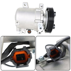 TOPPARTZ A/C Compressor w/Clutch Replacement for 2000-2001 Nissan Sentra 2.0L 2000-2006 Nissan Sentra 1.8L CO 10609JC