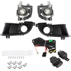 TOPPARTZ Driver & Passenger Side Clear Fog Lights Lamps For 2004-2005 Mitsubishi Lancer
