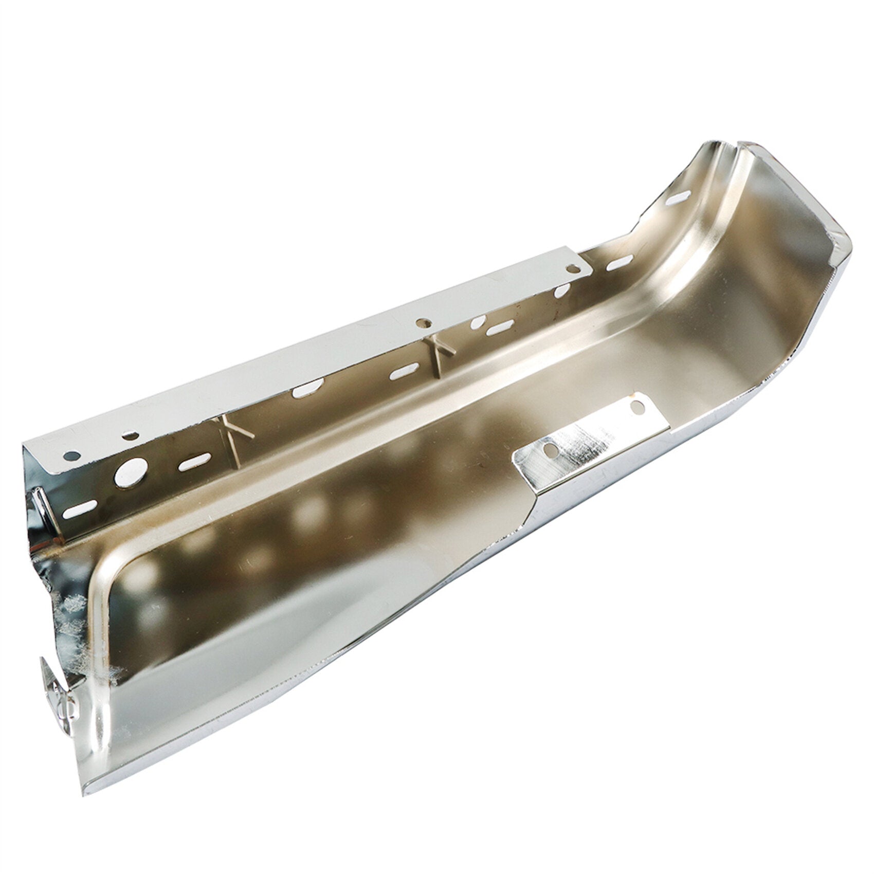 TOPPARTZ Chrome Left Side Rear Bumper End Cover with Park Assist Sensors Hole Replacement for 2015-2020 F150 FL3Z17906B