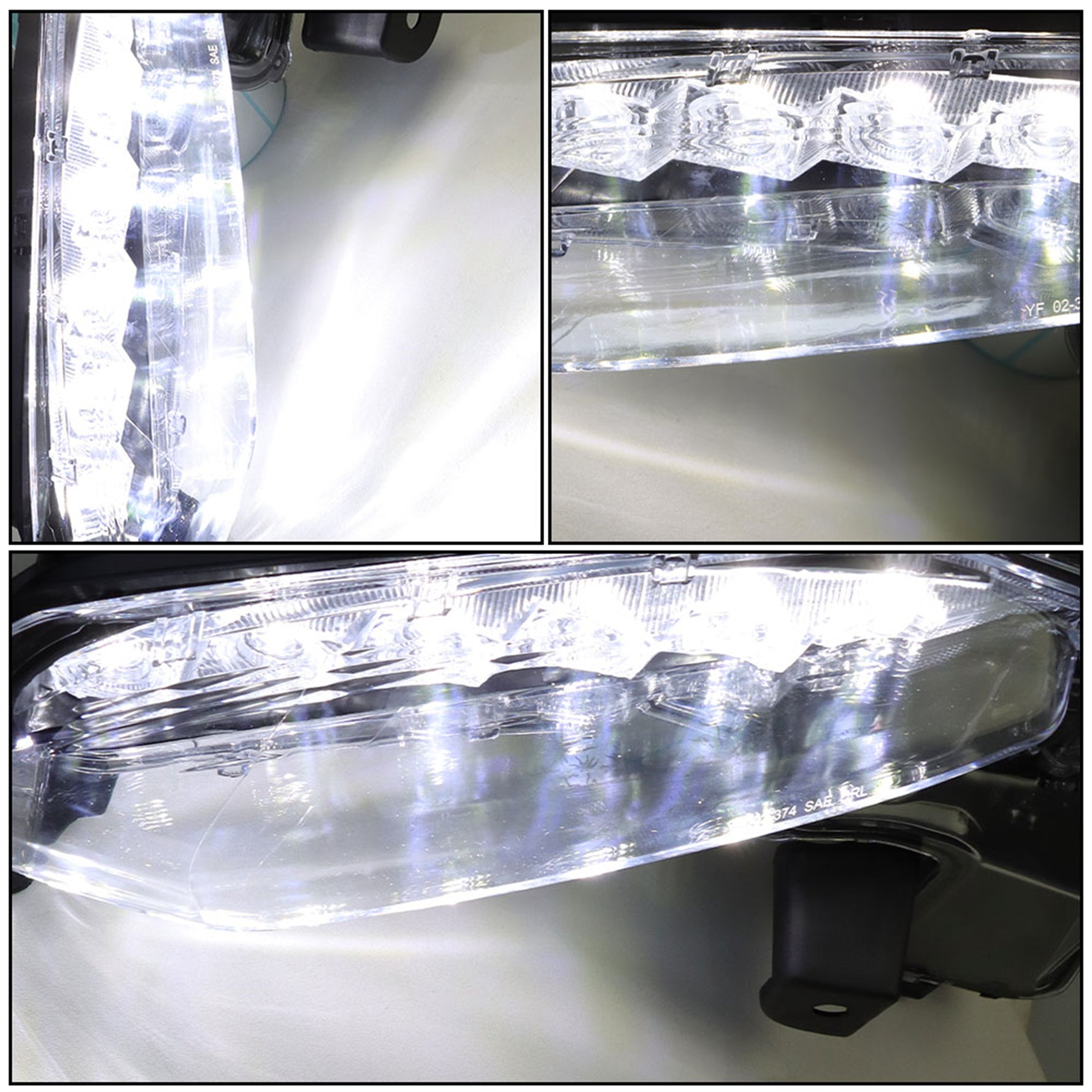 TOPPARTZ 1 Pair Fog Lights Replacement for Toyota Corolla 2017-2019 SE XSE Clear Lens LED Driving Fog Lights Lamps Driver and Passenger Side