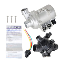 TOPPARTZ Electric Water Pump 11517586925 and Thermostat with Bolt Replacement for 128i 325i 328i 528i 530i X3