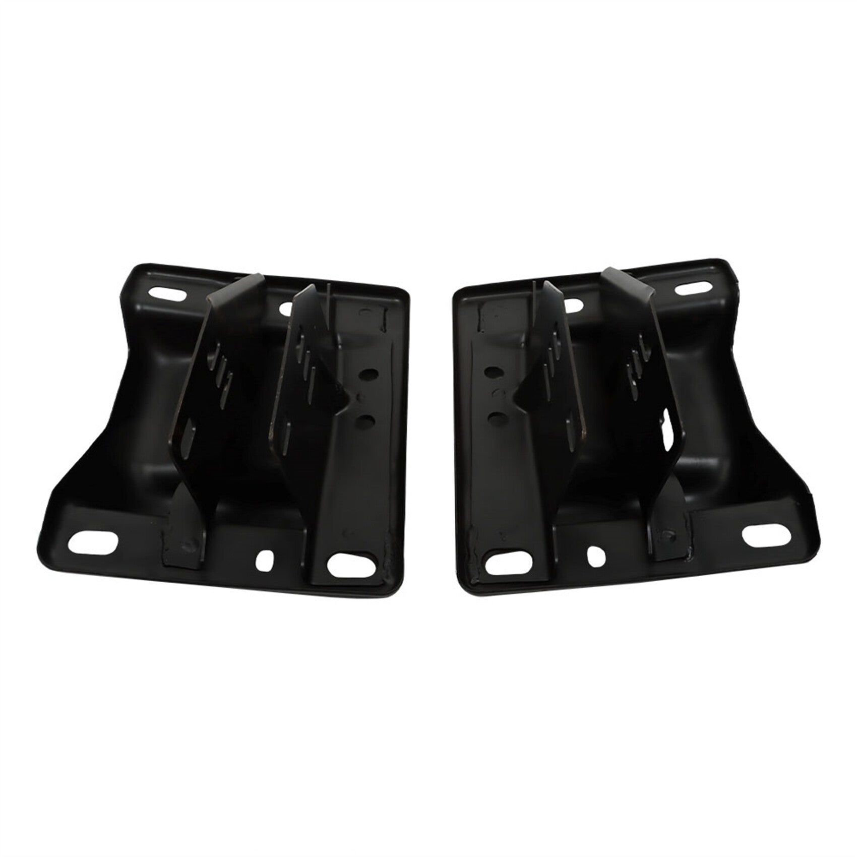 TOPPARTZ Front Outer Bumper Brackets Replacement for 2002-2018 Ram 2500 3500 without Tow Hook and Sport Edition
