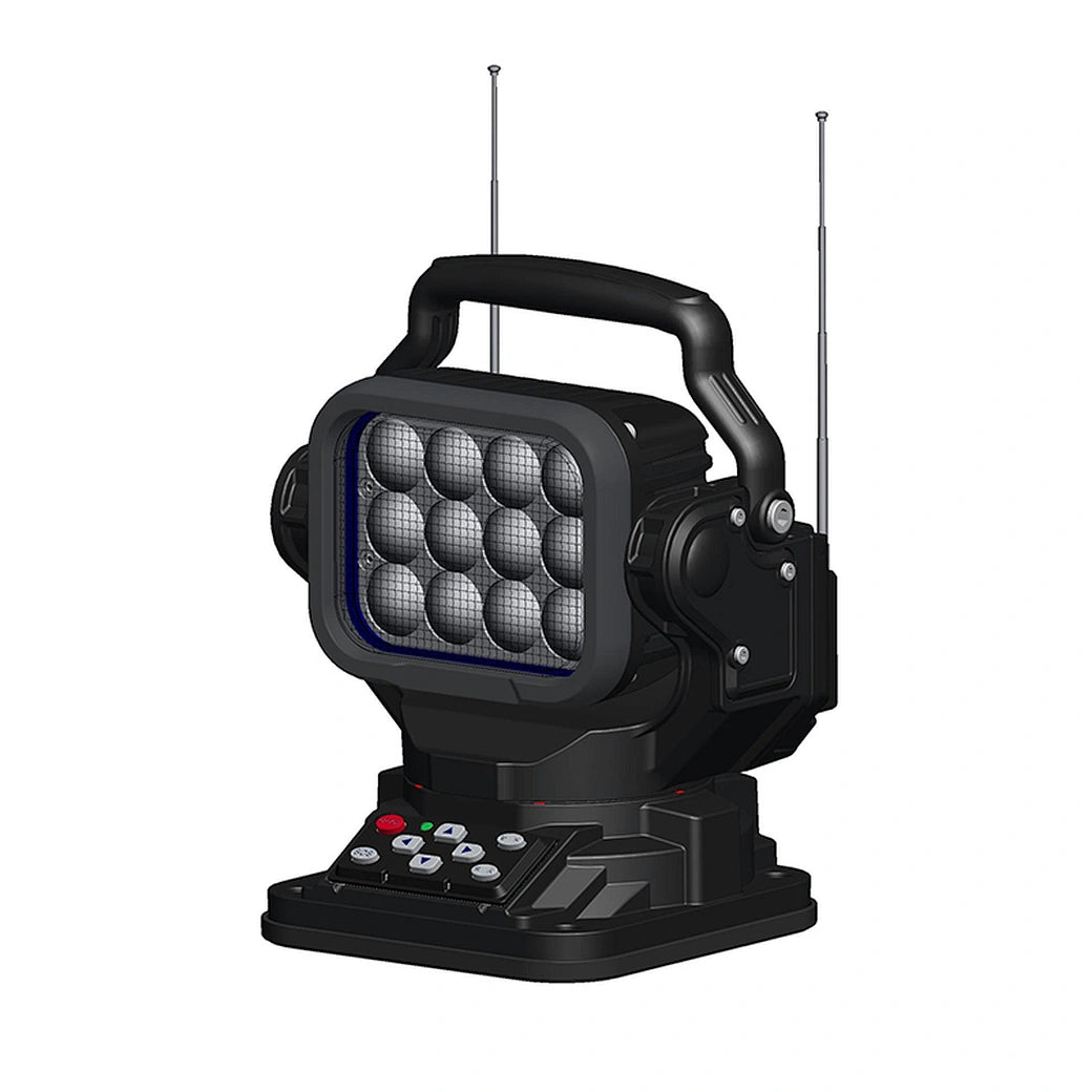90W Wireless Handheld Remote Control Search Light 370°Rotation x 135°Tilt