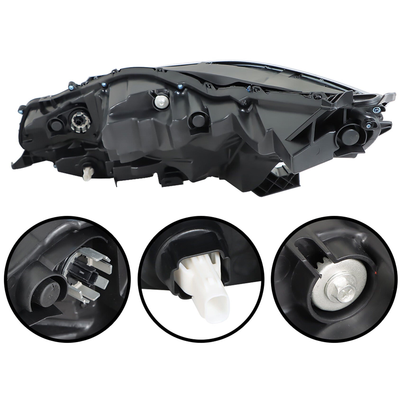 TOPPARTZ Headlights Assembly Replacement for 2021-2022 Toyota Sienna LE/XLE LED Projector Headlamp for Passenger Side 8111008110
