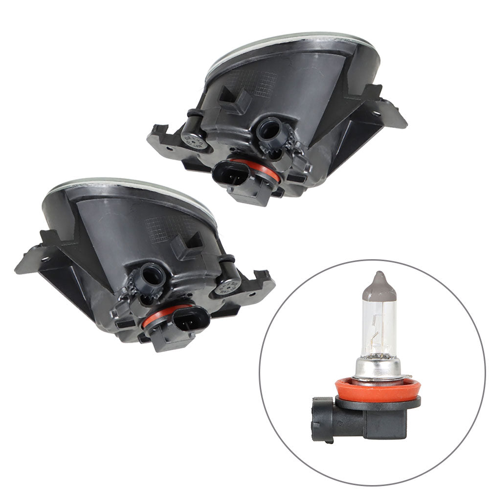 TOPPARTZ Driver+Passenger Bumper Fog Light w/Wiring For 12-14 Nissan Versa 26155-9B91C