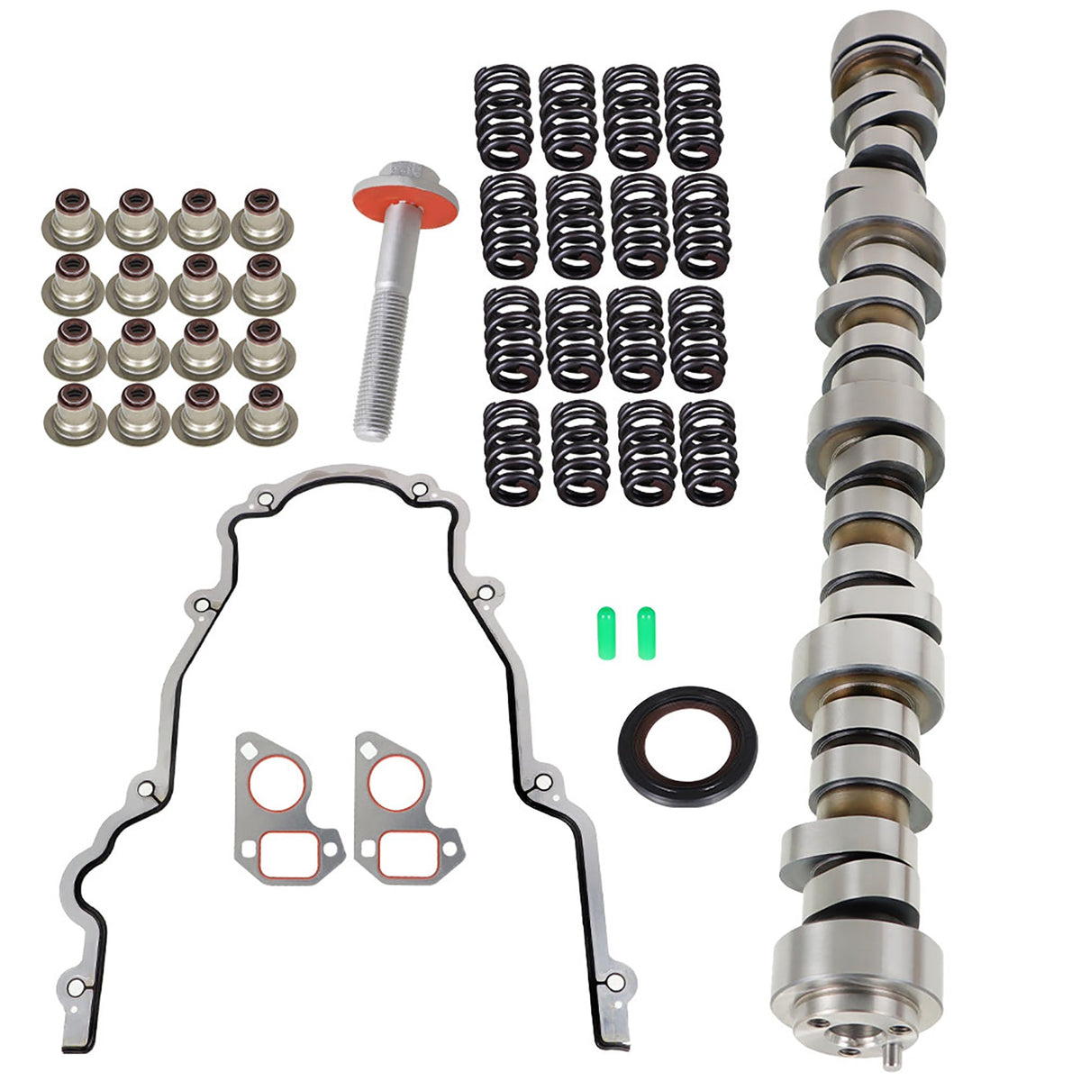 TOPPARTZ Stage 3 Low Lift LS Truck Camshaft Kits Replacement for GM Gen 3/4 LS-Based Vortec Engines 4.8L 5.3L 6.0L 6.2L 1999-2013