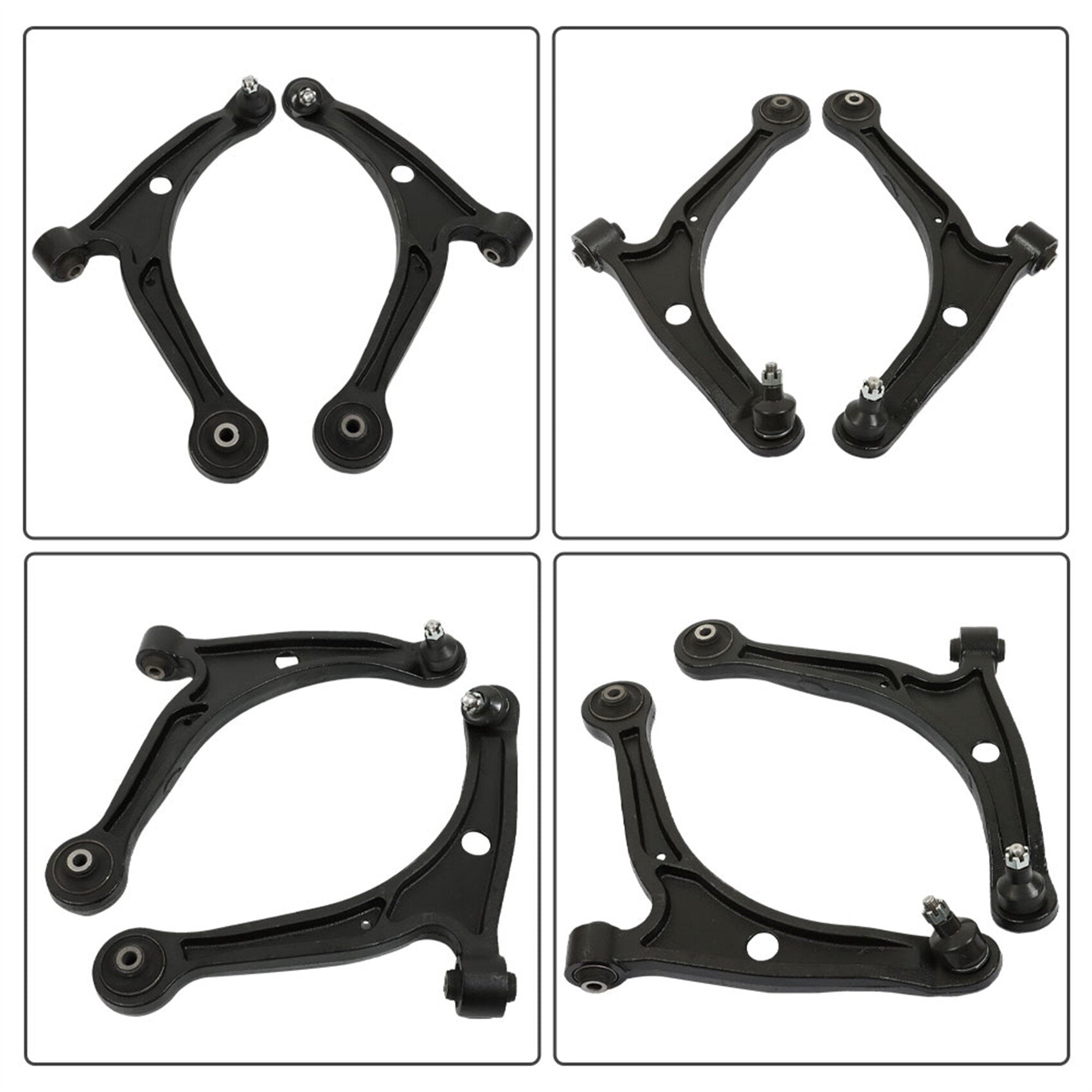 TOPPARTZ 8Pc Front Lower Control Arm Ball Joints with Tie Rods K621349 Replacement for Honda Pilot Acura MDX 2001-2008