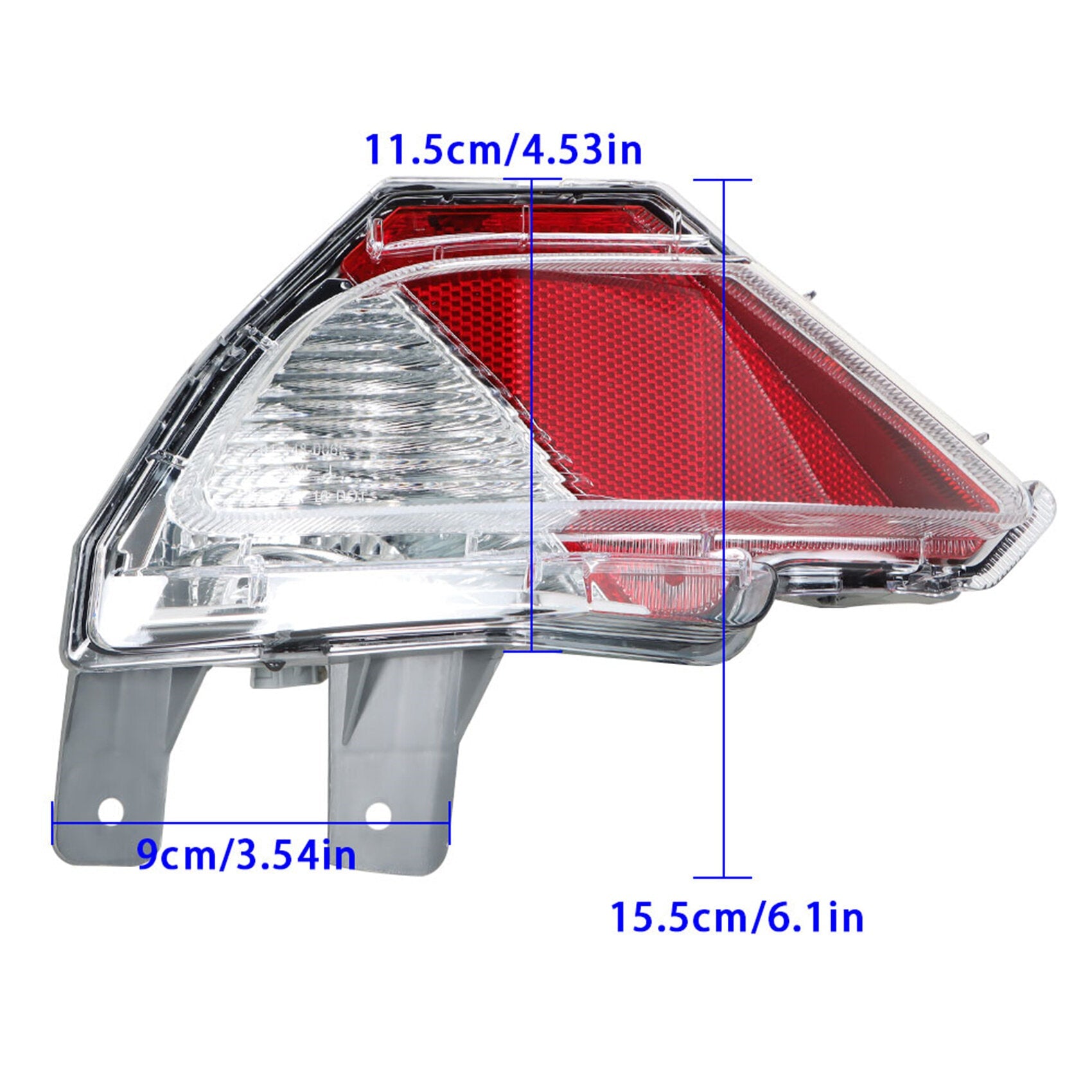 TOPPARTZ 2Pcs Rear Bumper Reflector Stop Tail Light Brake Lamp Replacement for 2016-2019 Toyota RAV4 Rear Left+Right Side