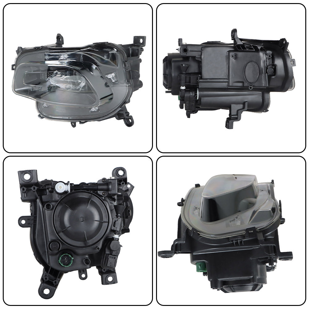 TOPPARTZ Left Headlights For 2014-2018 Jeep Cherokee Projector Black Halogen Type