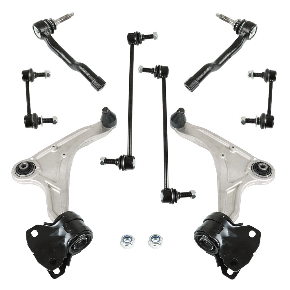 TOPPARTZ Front Lower Control Arms with Tierods Sway Bars Replacement for 2013-2018 Ford Fusion Lincoln MKZ