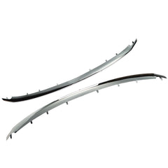 Chrome Front Upper & Lower Grille Molding Replacement for Ford Explorer 2011-2015 BB5Z8200BA BB5Z8200AA FO1216107 FO1217105