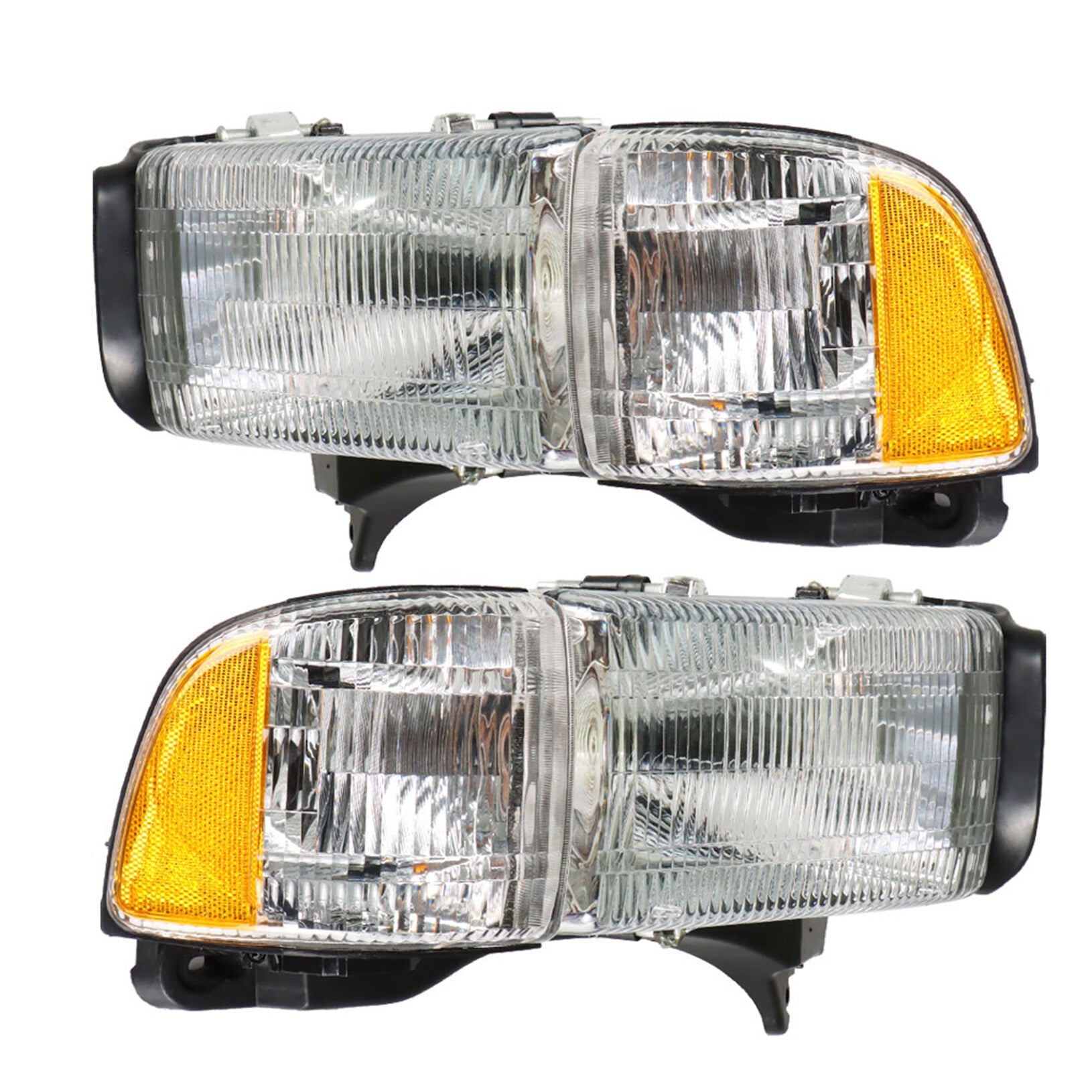 TOPPARTZ Headlight Assembly Replacement for Dodge Ram 1500 2500 3500 1994-2002 Headlights Set Driver ＆ Passenger Side