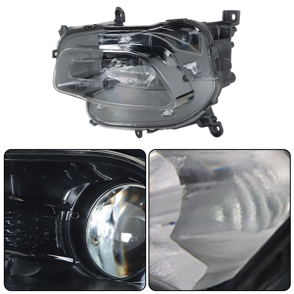 TOPPARTZ Left Headlights For 2014-2018 Jeep Cherokee Projector Black Halogen Type