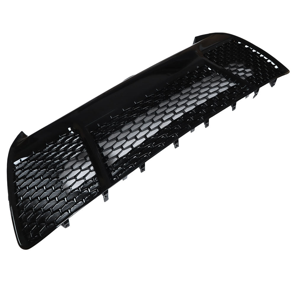 TOPPARTZ Front Plastic Grille Bumper For 2015-2017 Toyota Camry SE Black Upper Lower