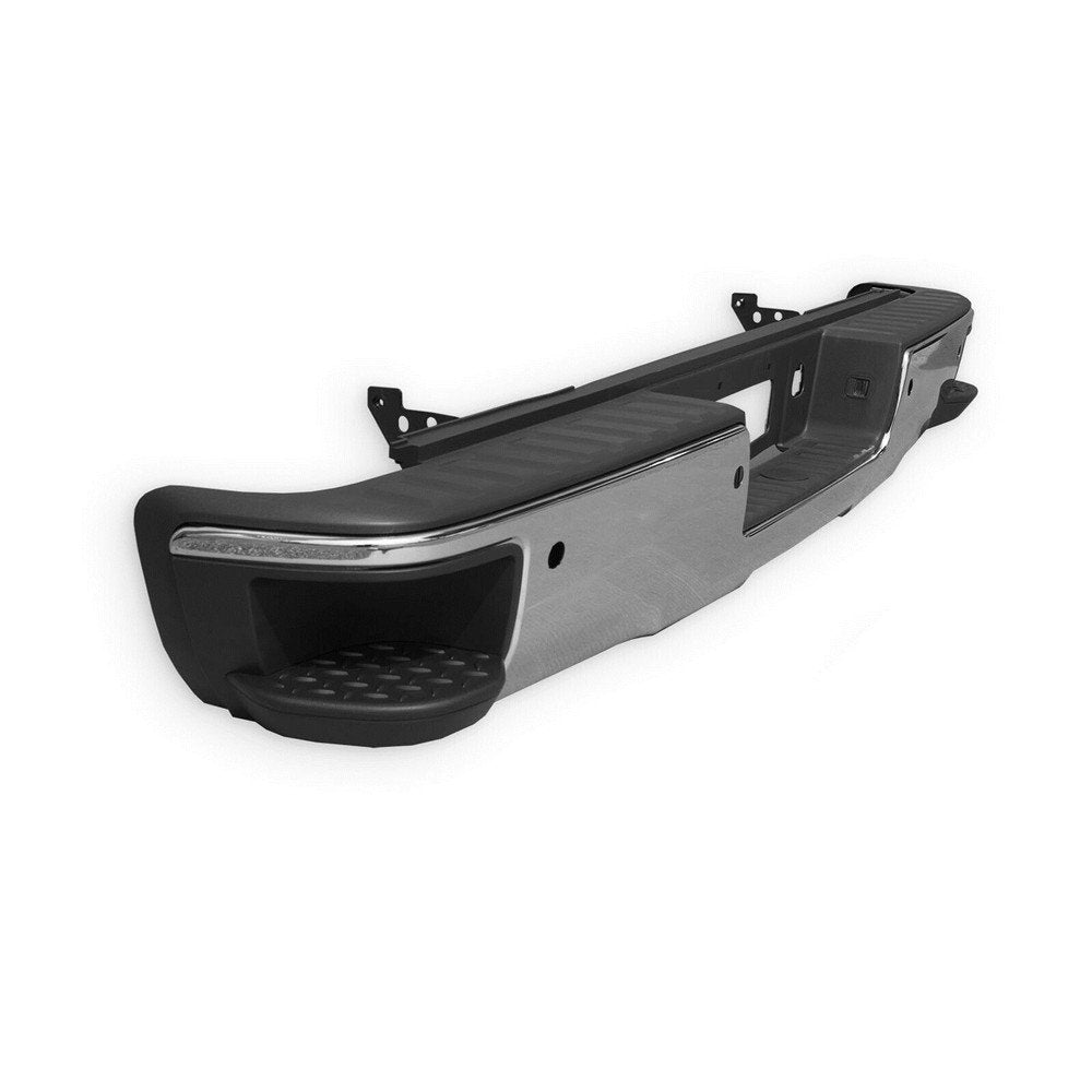TOPPARTZ Chrome Rear Bumper Assembly W/Park For 2014 2015-2018 GMC Sierra 1500