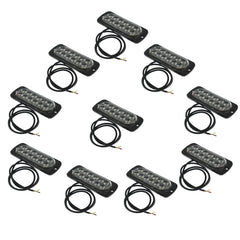 TOPPARTZ 10PCS 12v-24v Amber emergency strobe light LED surface mount flashing emergency warning light for truck car head