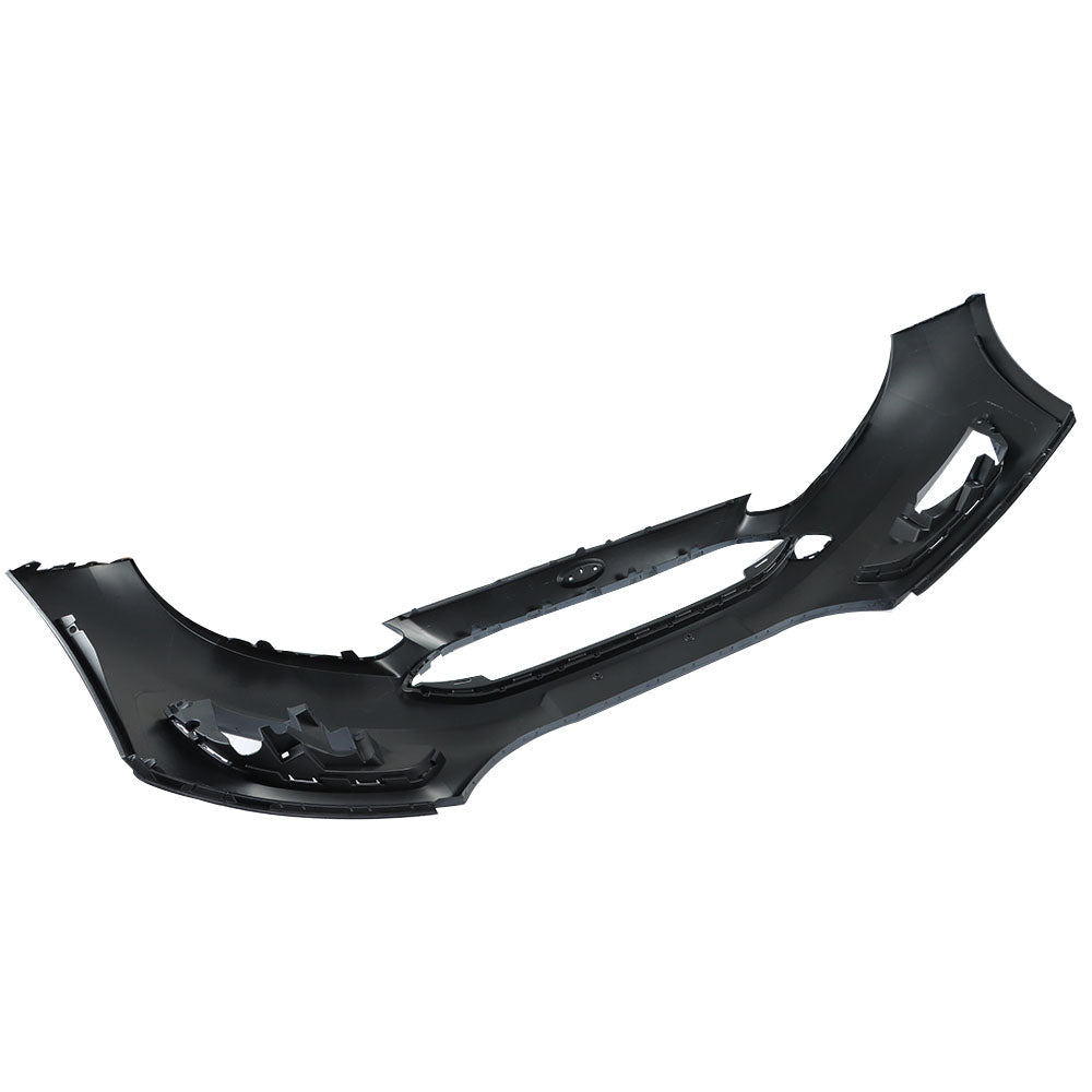 TOPPARTZ Front Bumper Cover Replacement for Focus 2015-2018 Primered with Trailer Hitch Cover 191275298770 without Parking Assist Sensor Holes