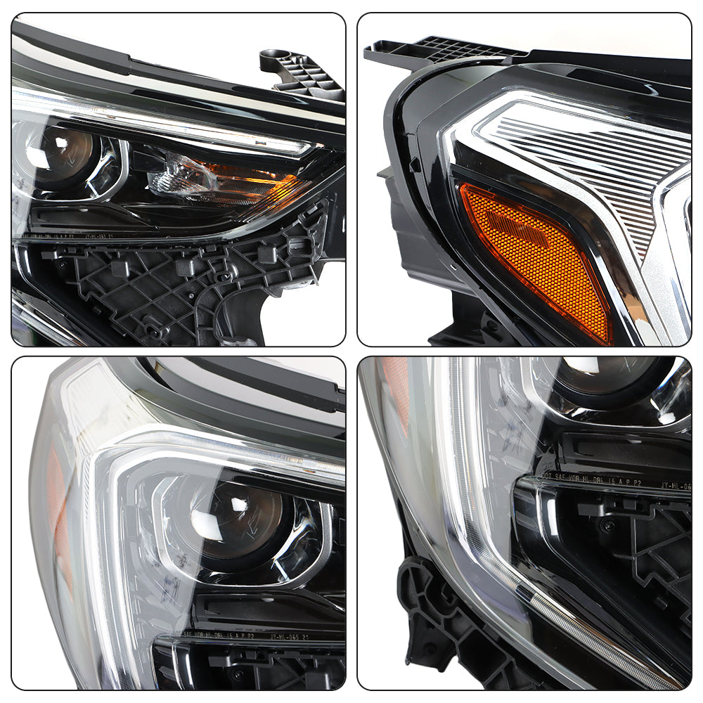 Headlight Assembly For 2018 2019 2020 2021 GMC Terrain Xenon HID Type Right Side