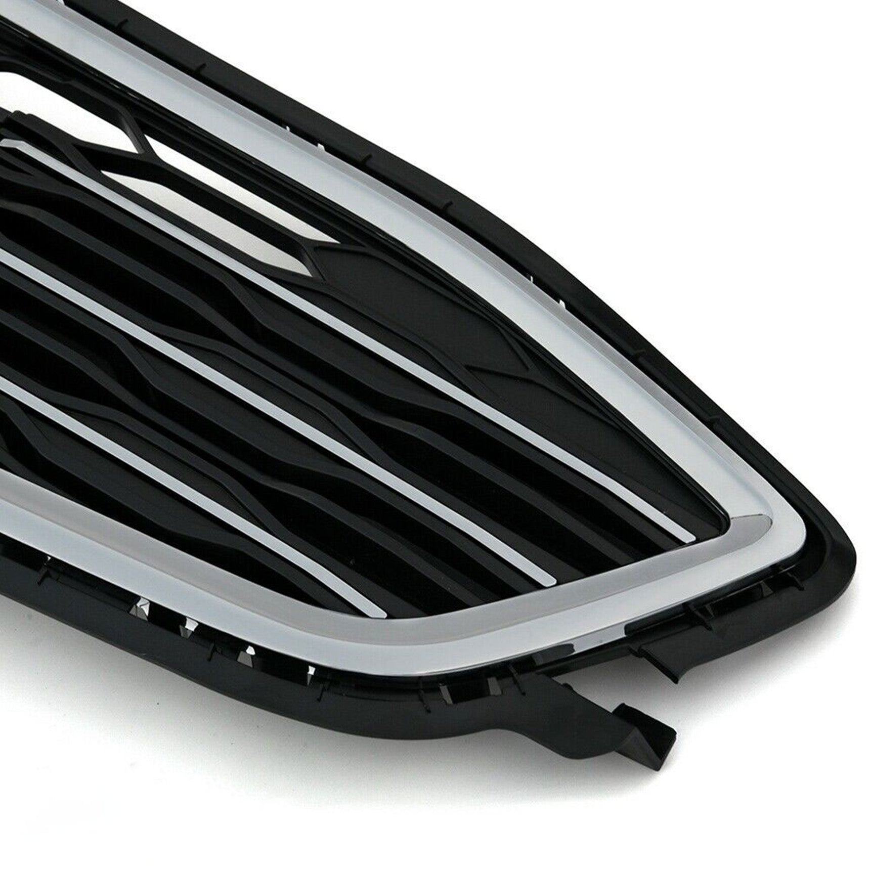 TOPPARTZ Front Bumper Upper&Lower Grille For Chevy Malibu 2016-2018 Black Plastic Trim