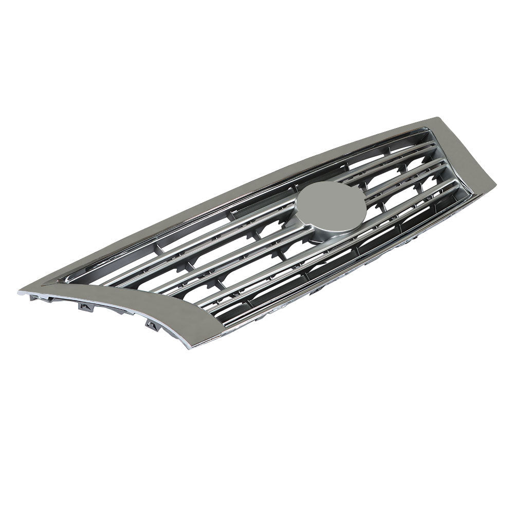 TOPPARTZ Front Upper Grille w/2 Supports For 2013-2015 Nissan Sentra Chrome