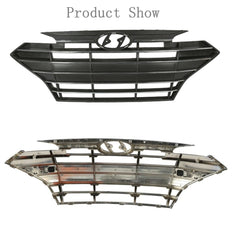 TOPPARTZ Front Grille Bumper For 2019 Hyundai Elantra Sedan Korea Black Plastic