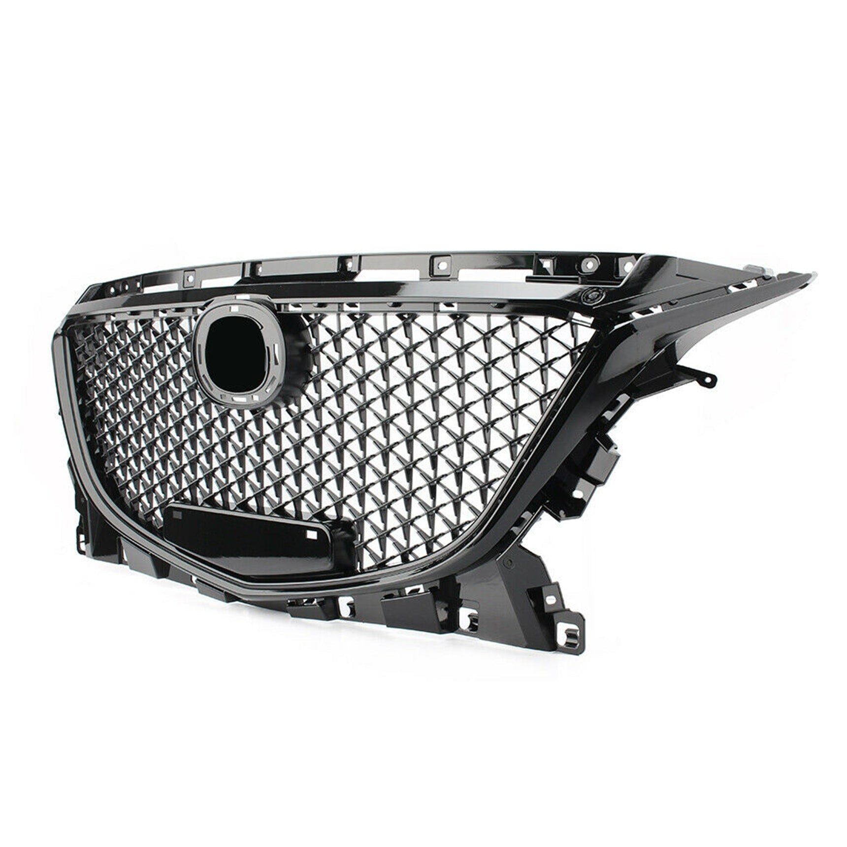 TOPPARTZ Front Grille Honeycomb Grill Black Plastic Trim For Mazda 3 Axela 2014-2016