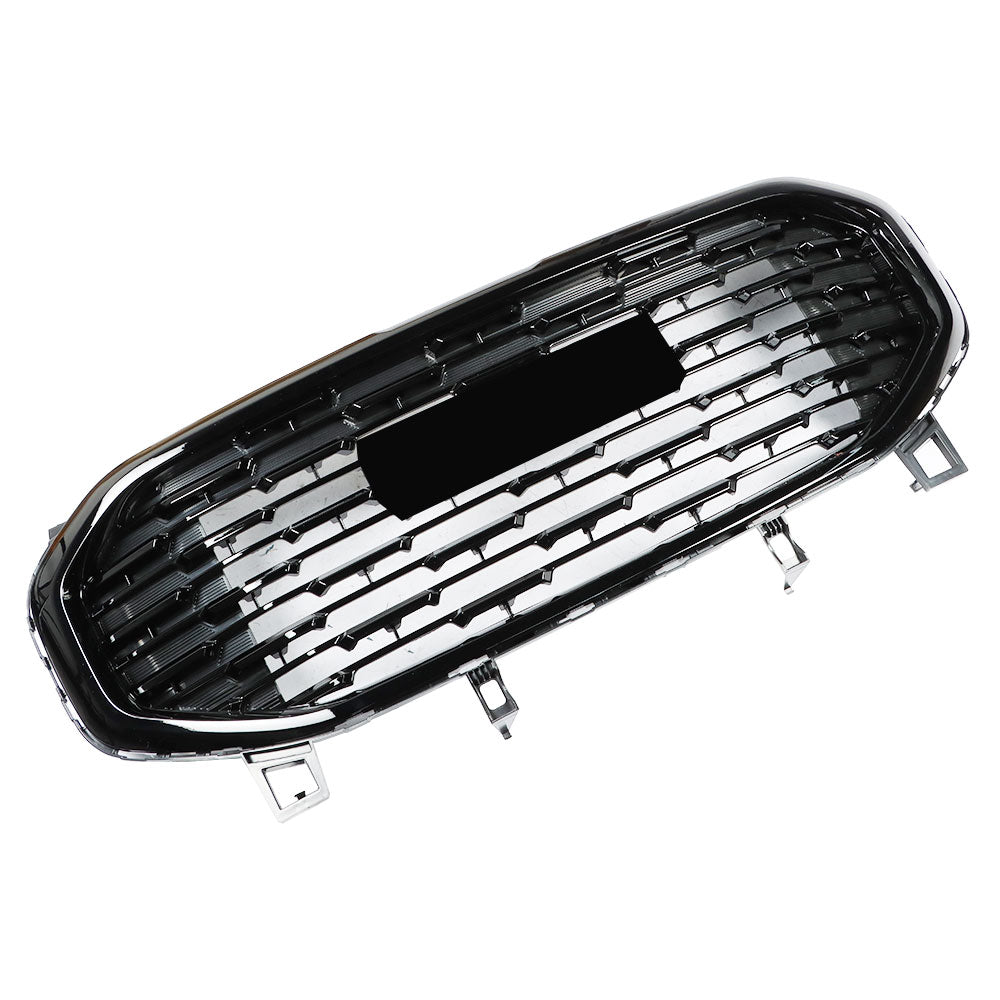TOPPARTZ Front Upper Grille Assembly Gloss For 2018-2021 GMC Terrain Denali Style Black