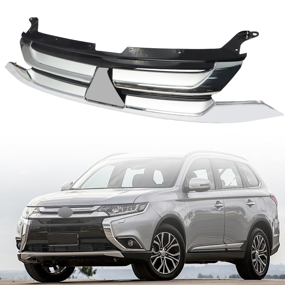 TOPPARTZ Chrome Front Bumper Grille for 2017 2018 Mitsubishi Outlander Replace MI1200264