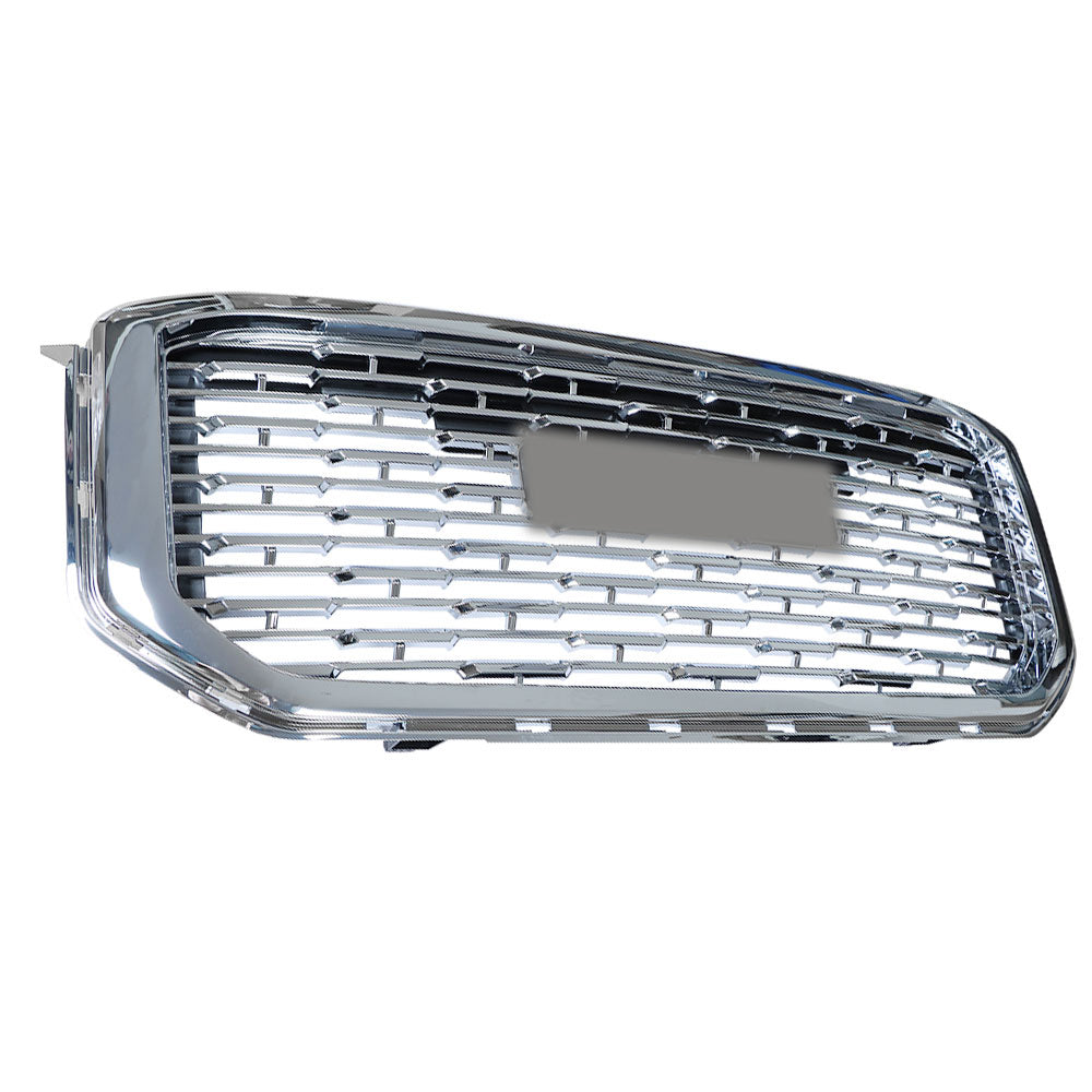 TOPPARTZ Front Plastic Grille Bumper Fit For 2015-2020 GMC Yukon Denali Silver Mesh Upper