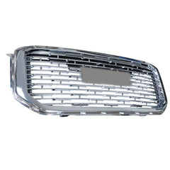 TOPPARTZ Front Plastic Grille Bumper Fit For 2015-2020 GMC Yukon Denali Silver Mesh Upper