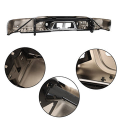 TOPPARTZ Chrome Rear Step Bumper Assembly Replacement for 2007-2013 Toyota Tundra with Parking Aid Sensor Holes TO1103116