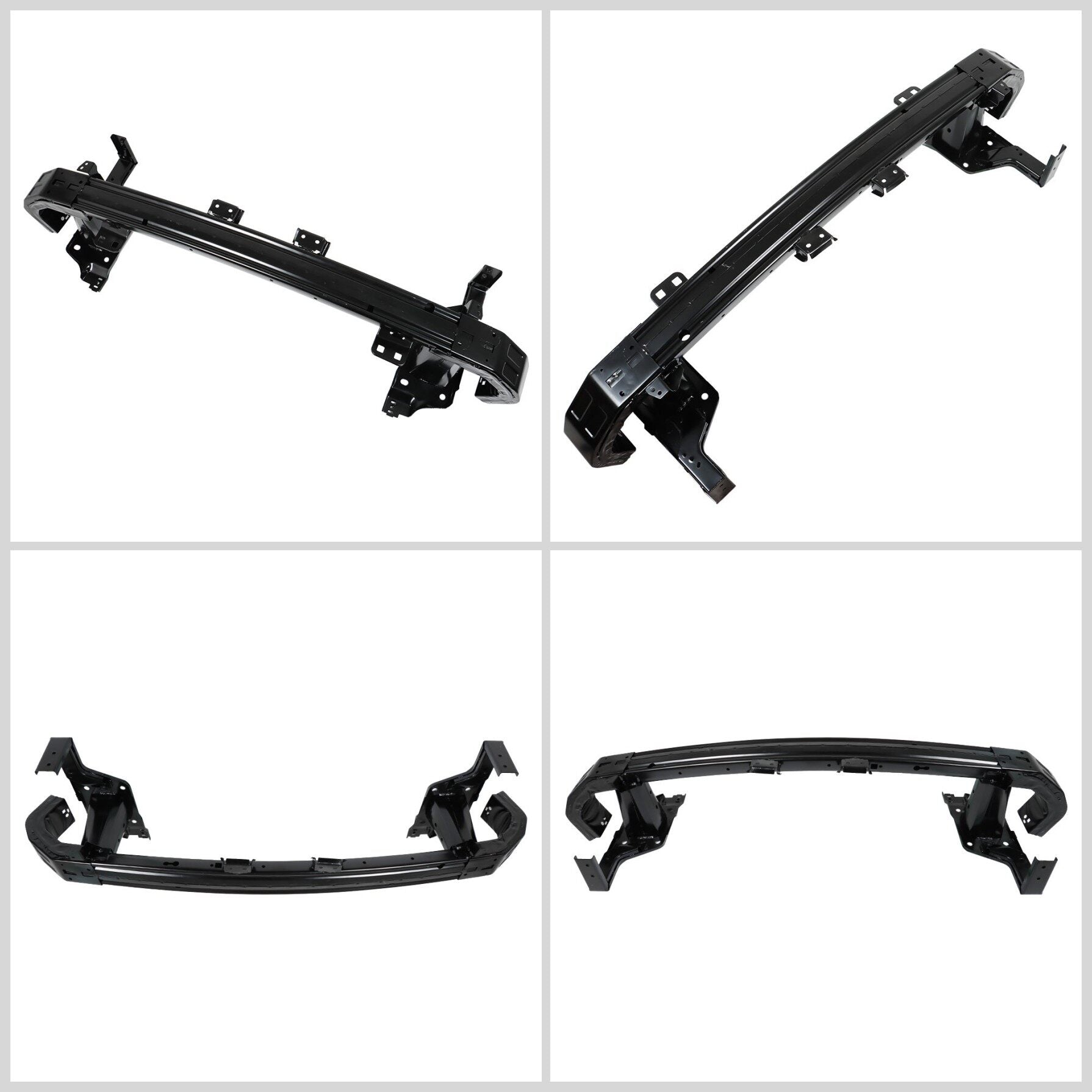 TOPPARTZ Black Steel Front Bumper Reinforcement Replacement for 2017-2020 Fusion FO1006274 HG9Z17757A