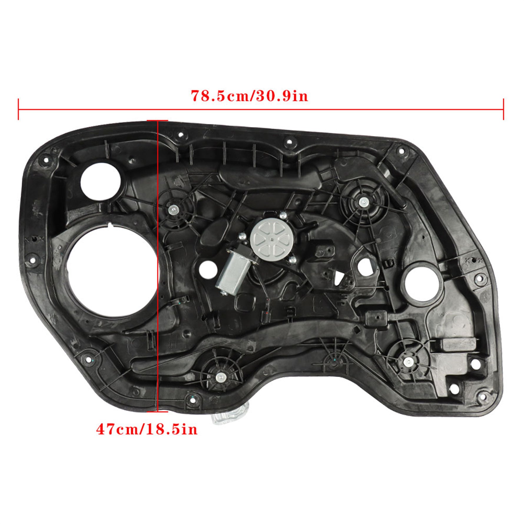 TOPPARTZ Front Left Driver Side Power Window Regulator with Motor Replacement for 2011-2016 Hyundai Elantra Sedan 824713Y010 82471-3Y010