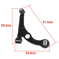TOPPARTZ Front Lower Control Arms with Sway Bars Tierods Replacement for 2013-2016 Dodge