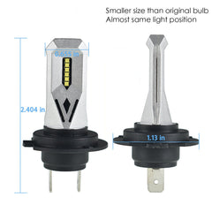TOPPARTZ 2Pcs H7 LED Fog Light Bulbs,80W 1500LM 6000K White 300% Brighter Replacement for Halogen Fog Light Bulbs