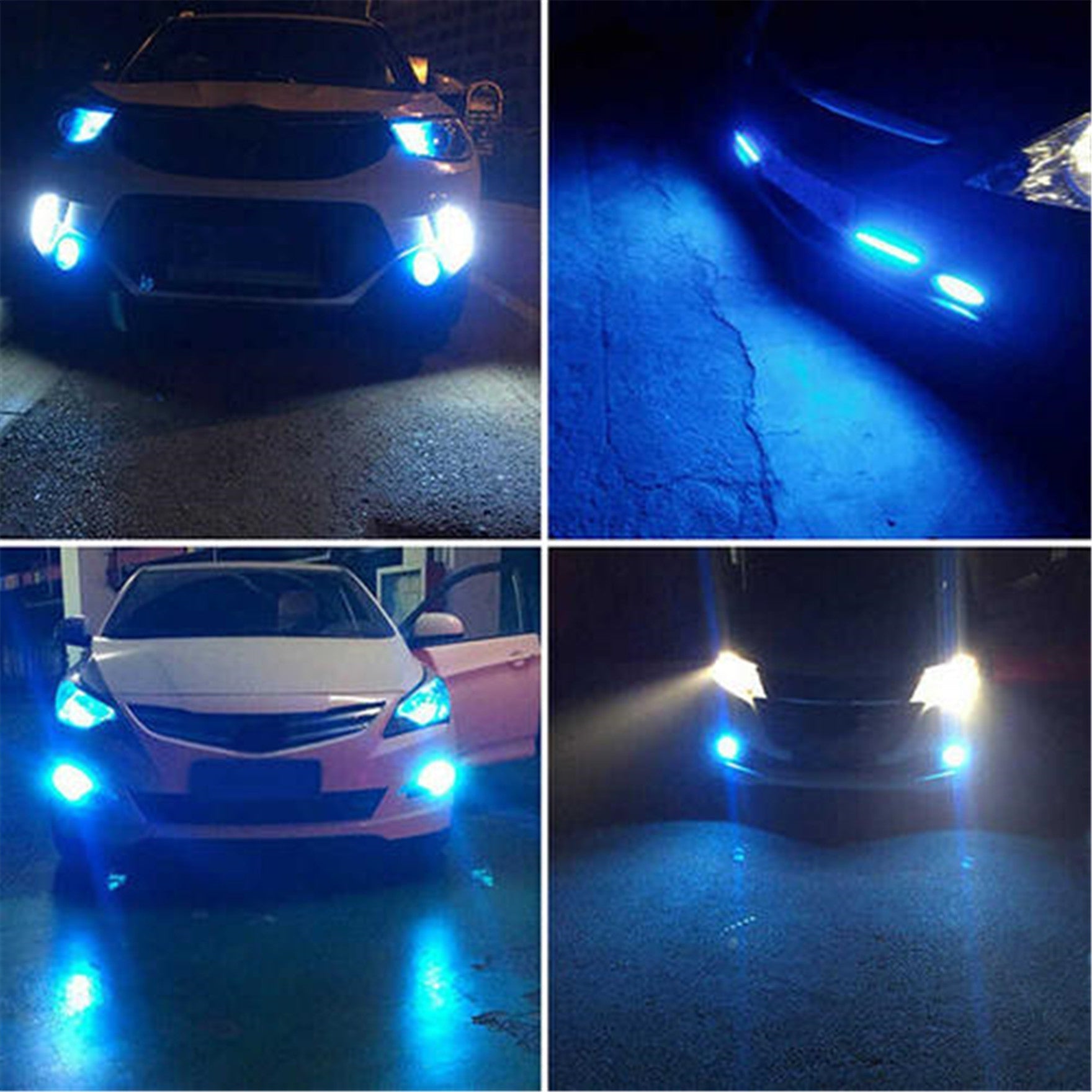 4 PSC Combo 9005 9006 LED Headlight Bulbs Kit High&Low Beam  35W 8000K