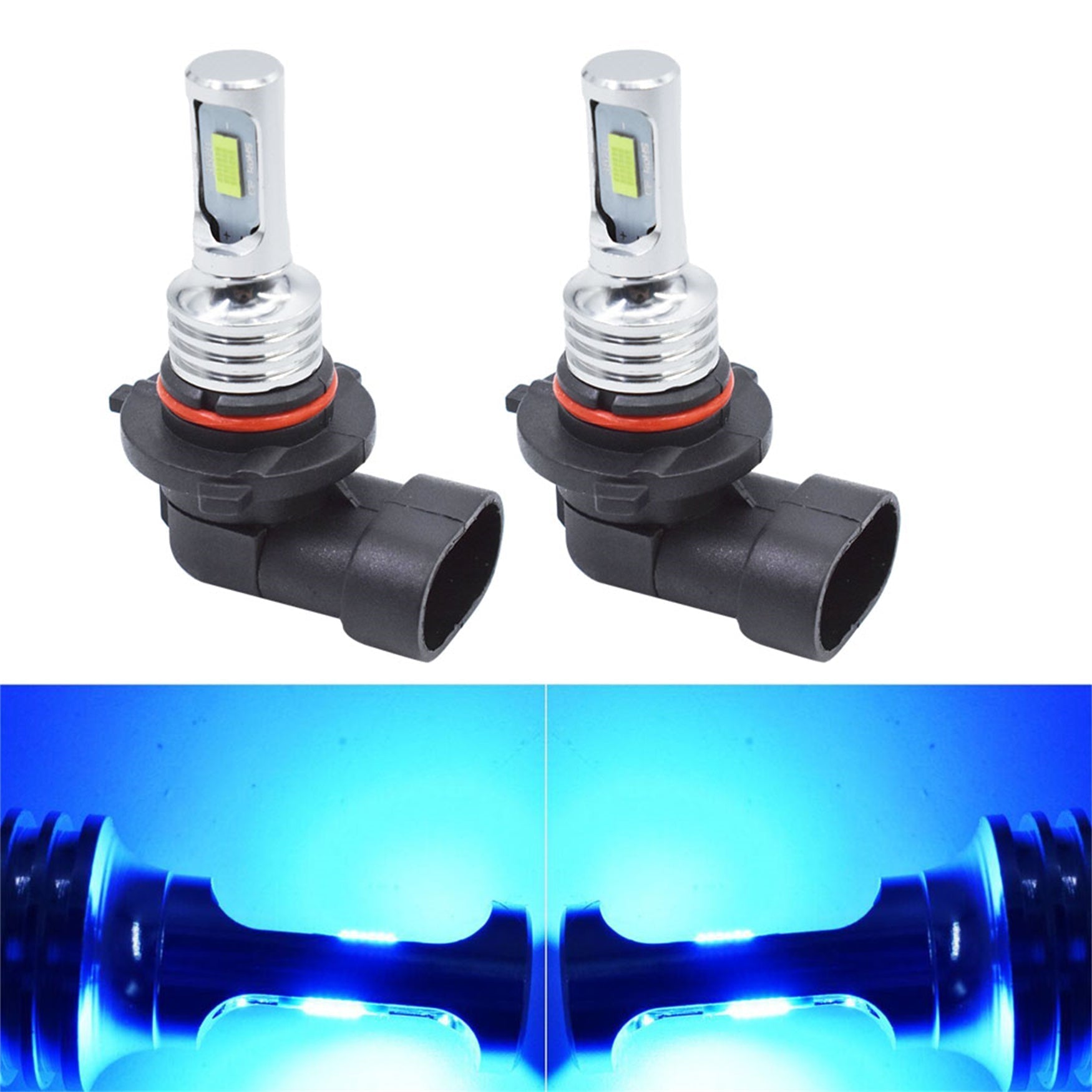 4 PSC Combo 9005 9006 LED Headlight Bulbs Kit High&Low Beam  35W 8000K