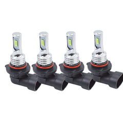 4 PSC Combo 9005 9006 LED Headlight Bulbs Kit High&Low Beam  35W 8000K