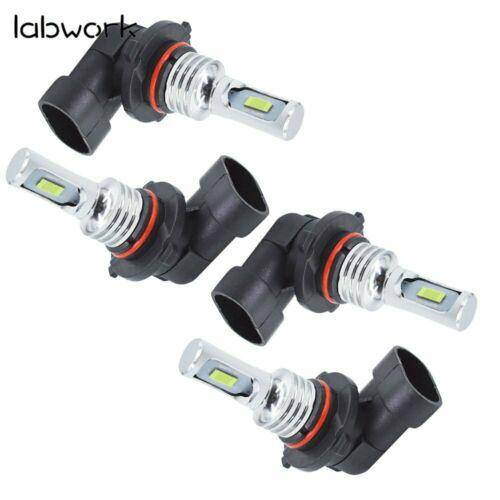4 PSC Combo 9005 9006 LED Headlight Bulbs Kit High&Low Beam  35W 8000K
