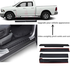 4 X For Chevrolet Silverado / Sierra Crew Cab Rocker Panel Guard Cover Trim