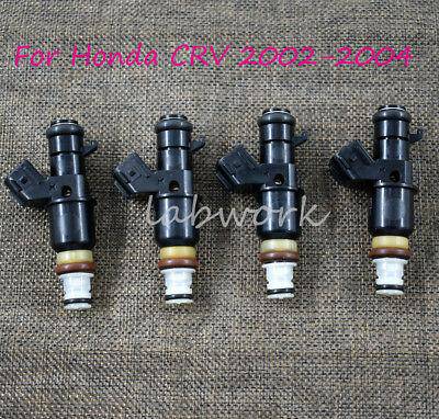4 pcs  Fuel InjectorS 16450-PPA-A01 For 2002-2004 Honda CRV CR-V 2.4L L4 USA