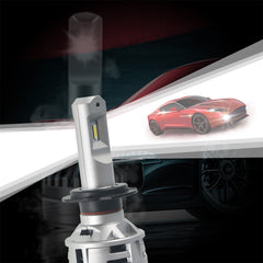 TOPPARTZ 2Pcs H7 LED Headlight Bulbs,60W 10000LM 6500K Cool White Super Bright Auto High Beam/Low Beam LED Headlight Conversion Kit