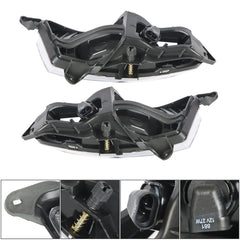 TOPPARTZ Right&Left Side Fog Lights Lamps w/Switch Kits For 07-10 Hyundai Elantra Clear