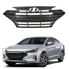 TOPPARTZ Front Grille Bumper For 2019 Hyundai Elantra Sedan Korea Black Plastic