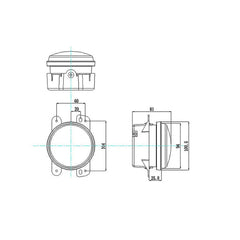 4inch 30W Flush Mount LED Fog Light with Bracket